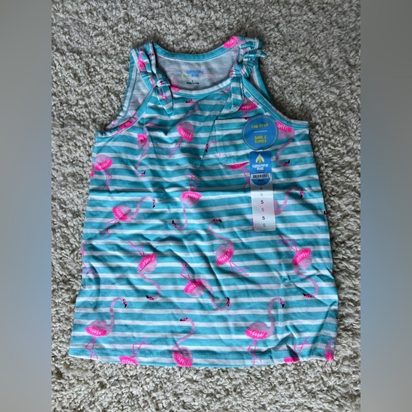 lightning bug Other - Kids Size 5 Flamingo Striped Tank Top NWT